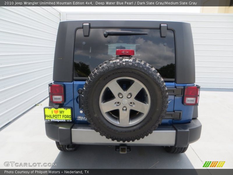 Deep Water Blue Pearl / Dark Slate Gray/Medium Slate Gray 2010 Jeep Wrangler Unlimited Mountain Edition 4x4