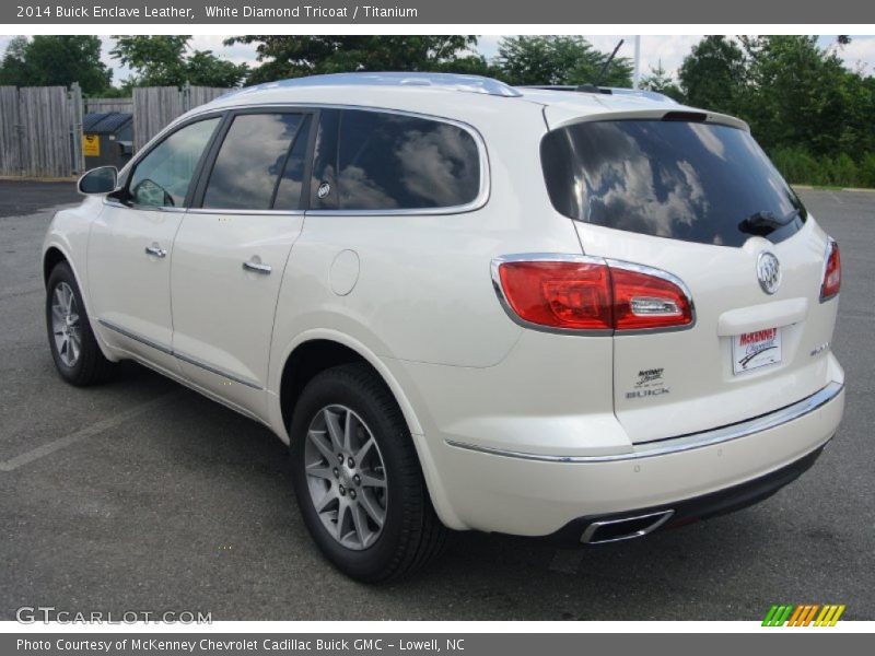 White Diamond Tricoat / Titanium 2014 Buick Enclave Leather