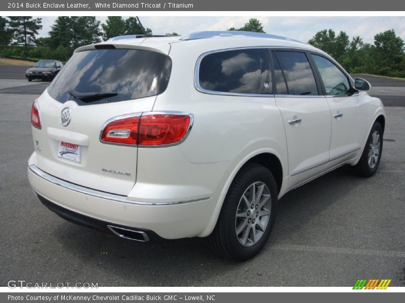 White Diamond Tricoat / Titanium 2014 Buick Enclave Leather