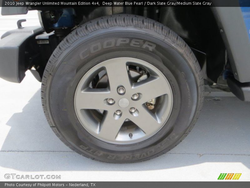 Deep Water Blue Pearl / Dark Slate Gray/Medium Slate Gray 2010 Jeep Wrangler Unlimited Mountain Edition 4x4