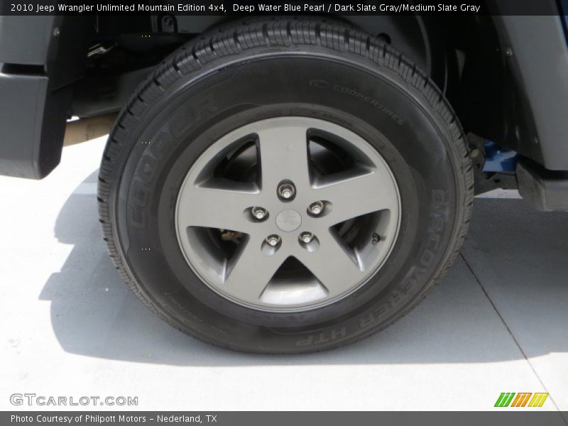 Deep Water Blue Pearl / Dark Slate Gray/Medium Slate Gray 2010 Jeep Wrangler Unlimited Mountain Edition 4x4