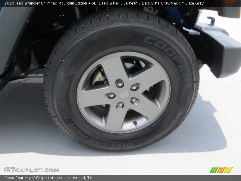 Deep Water Blue Pearl / Dark Slate Gray/Medium Slate Gray 2010 Jeep Wrangler Unlimited Mountain Edition 4x4