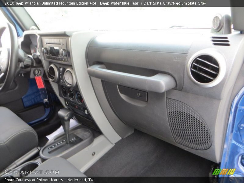 Deep Water Blue Pearl / Dark Slate Gray/Medium Slate Gray 2010 Jeep Wrangler Unlimited Mountain Edition 4x4