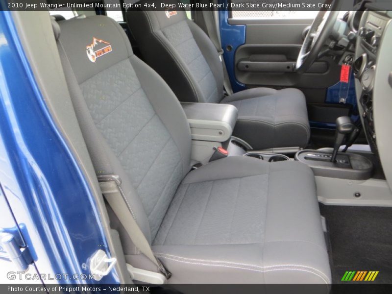 Deep Water Blue Pearl / Dark Slate Gray/Medium Slate Gray 2010 Jeep Wrangler Unlimited Mountain Edition 4x4
