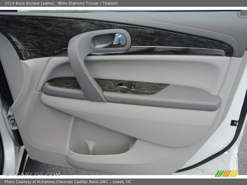 White Diamond Tricoat / Titanium 2014 Buick Enclave Leather