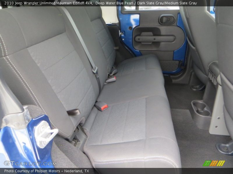 Deep Water Blue Pearl / Dark Slate Gray/Medium Slate Gray 2010 Jeep Wrangler Unlimited Mountain Edition 4x4