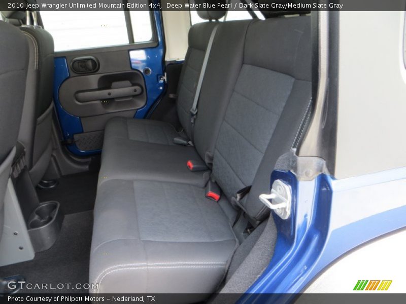 Deep Water Blue Pearl / Dark Slate Gray/Medium Slate Gray 2010 Jeep Wrangler Unlimited Mountain Edition 4x4