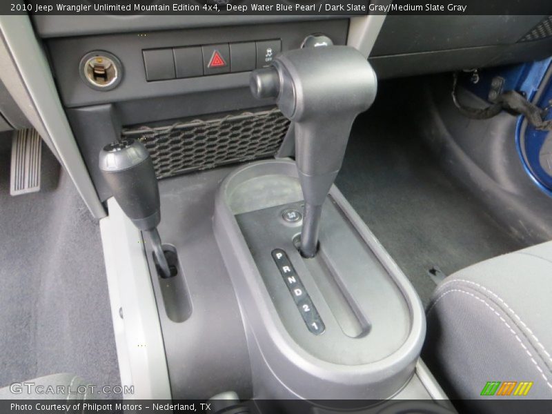 Deep Water Blue Pearl / Dark Slate Gray/Medium Slate Gray 2010 Jeep Wrangler Unlimited Mountain Edition 4x4