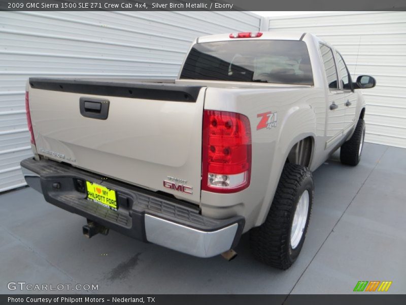 Silver Birch Metallic / Ebony 2009 GMC Sierra 1500 SLE Z71 Crew Cab 4x4
