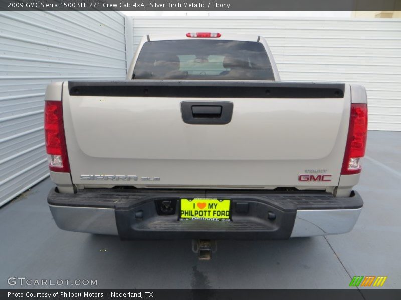 Silver Birch Metallic / Ebony 2009 GMC Sierra 1500 SLE Z71 Crew Cab 4x4