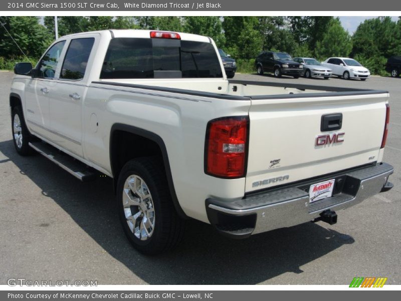 White Diamond Tricoat / Jet Black 2014 GMC Sierra 1500 SLT Crew Cab