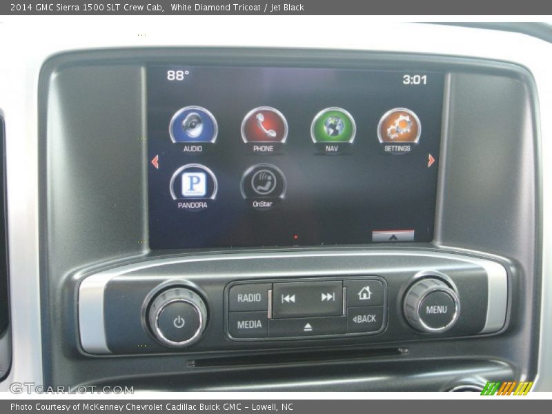 White Diamond Tricoat / Jet Black 2014 GMC Sierra 1500 SLT Crew Cab