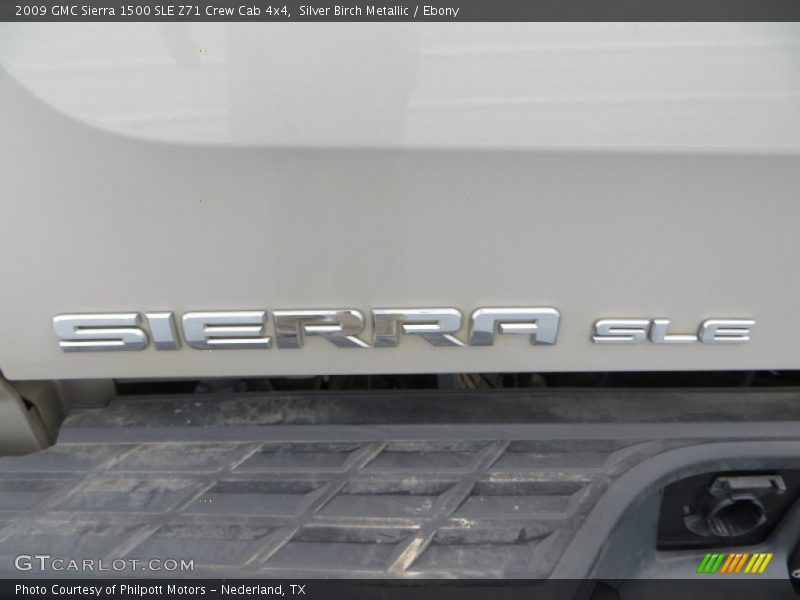 Silver Birch Metallic / Ebony 2009 GMC Sierra 1500 SLE Z71 Crew Cab 4x4