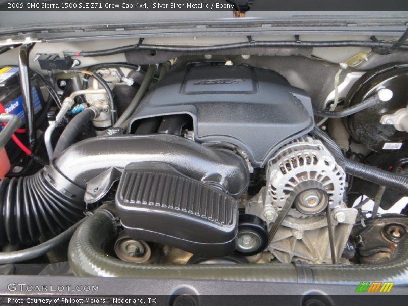 Silver Birch Metallic / Ebony 2009 GMC Sierra 1500 SLE Z71 Crew Cab 4x4