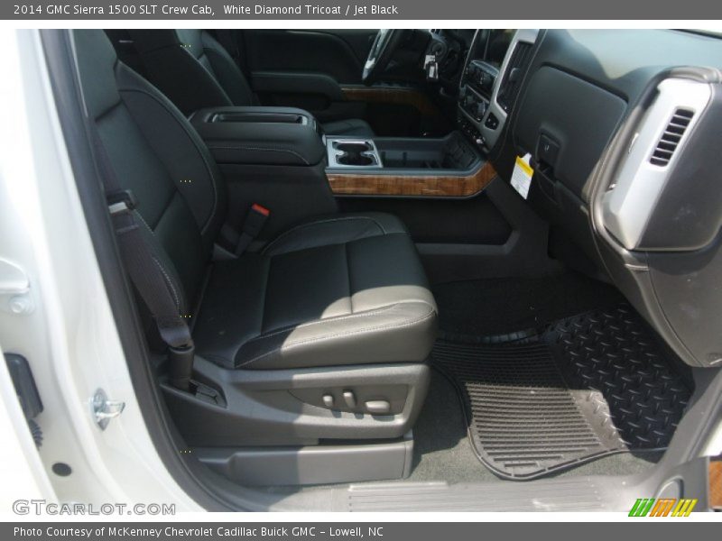 White Diamond Tricoat / Jet Black 2014 GMC Sierra 1500 SLT Crew Cab