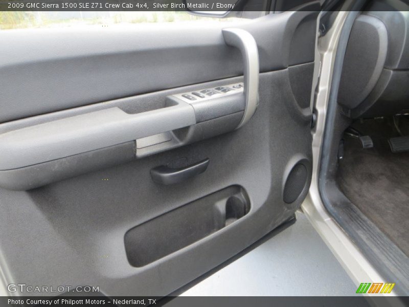 Silver Birch Metallic / Ebony 2009 GMC Sierra 1500 SLE Z71 Crew Cab 4x4