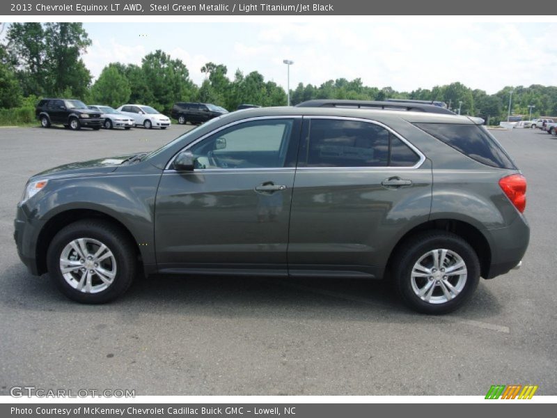Steel Green Metallic / Light Titanium/Jet Black 2013 Chevrolet Equinox LT AWD