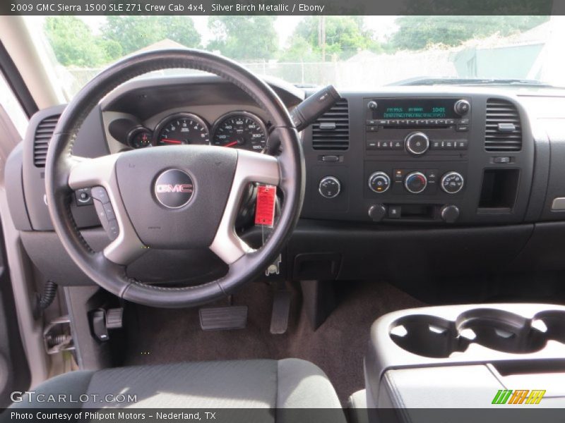 Silver Birch Metallic / Ebony 2009 GMC Sierra 1500 SLE Z71 Crew Cab 4x4