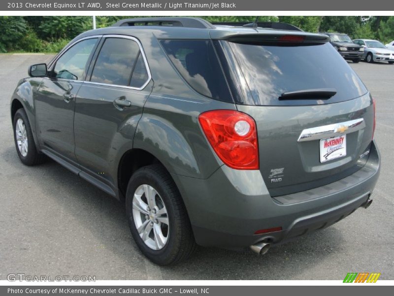 Steel Green Metallic / Light Titanium/Jet Black 2013 Chevrolet Equinox LT AWD
