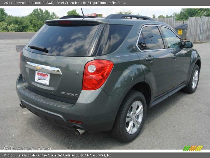 Steel Green Metallic / Light Titanium/Jet Black 2013 Chevrolet Equinox LT AWD