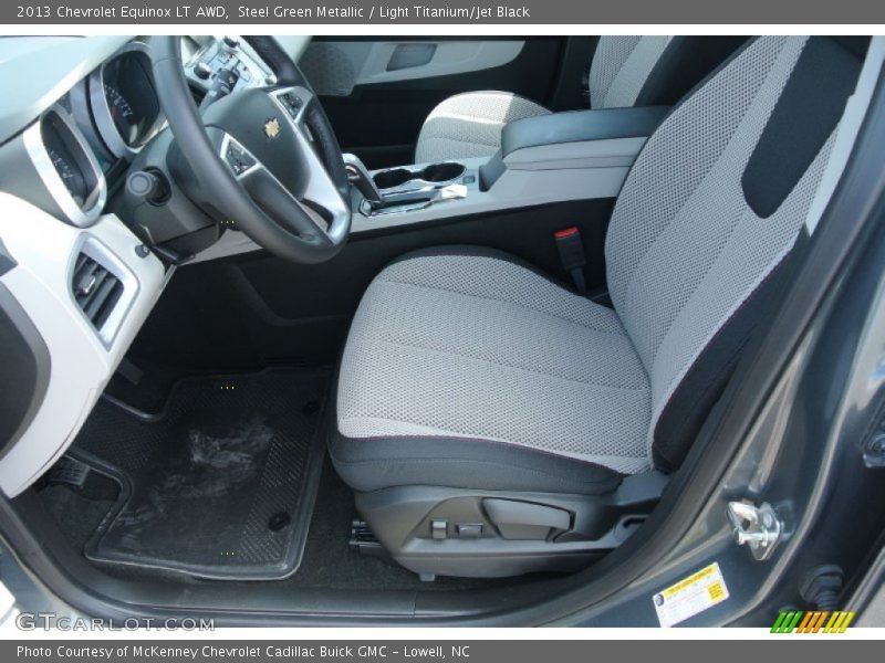 Steel Green Metallic / Light Titanium/Jet Black 2013 Chevrolet Equinox LT AWD