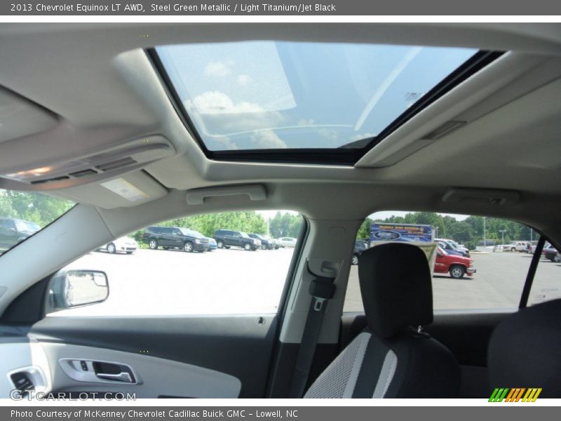 Steel Green Metallic / Light Titanium/Jet Black 2013 Chevrolet Equinox LT AWD