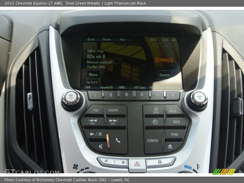 Steel Green Metallic / Light Titanium/Jet Black 2013 Chevrolet Equinox LT AWD