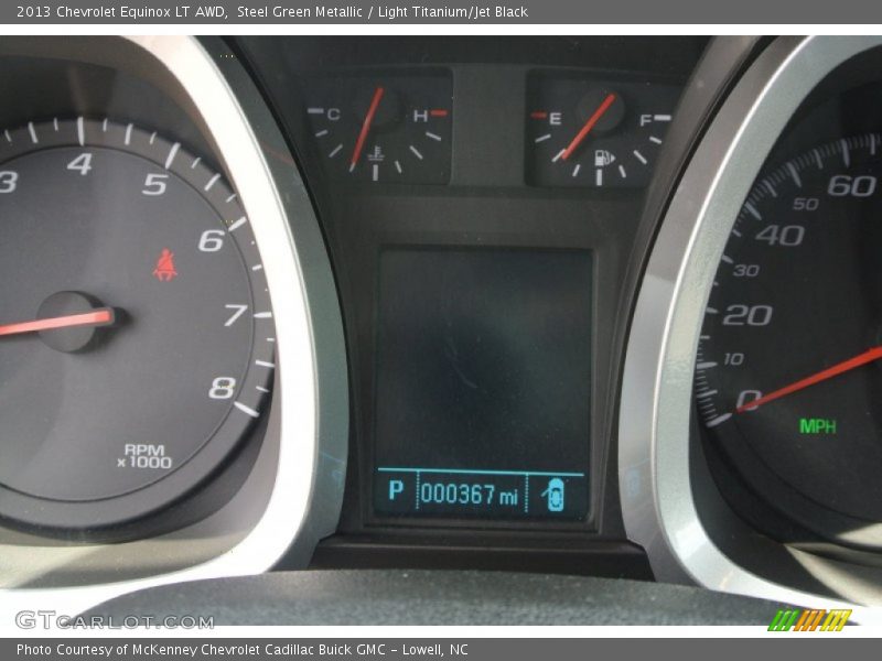Steel Green Metallic / Light Titanium/Jet Black 2013 Chevrolet Equinox LT AWD