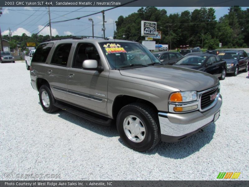 Sandalwood Metallic / Neutral/Shale 2003 GMC Yukon SLT 4x4