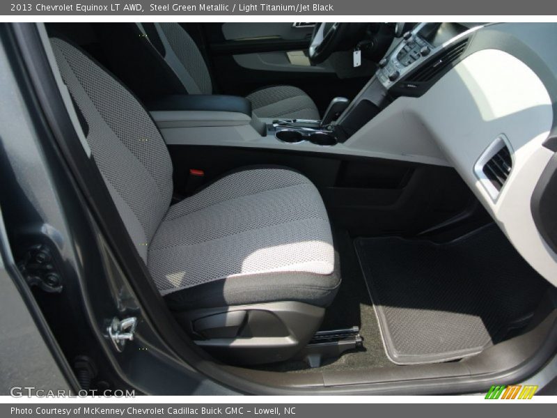 Steel Green Metallic / Light Titanium/Jet Black 2013 Chevrolet Equinox LT AWD