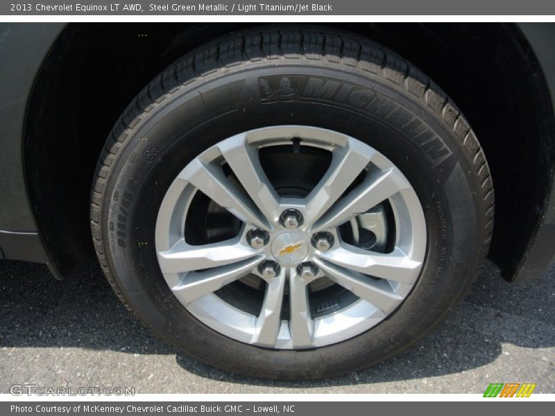 Steel Green Metallic / Light Titanium/Jet Black 2013 Chevrolet Equinox LT AWD