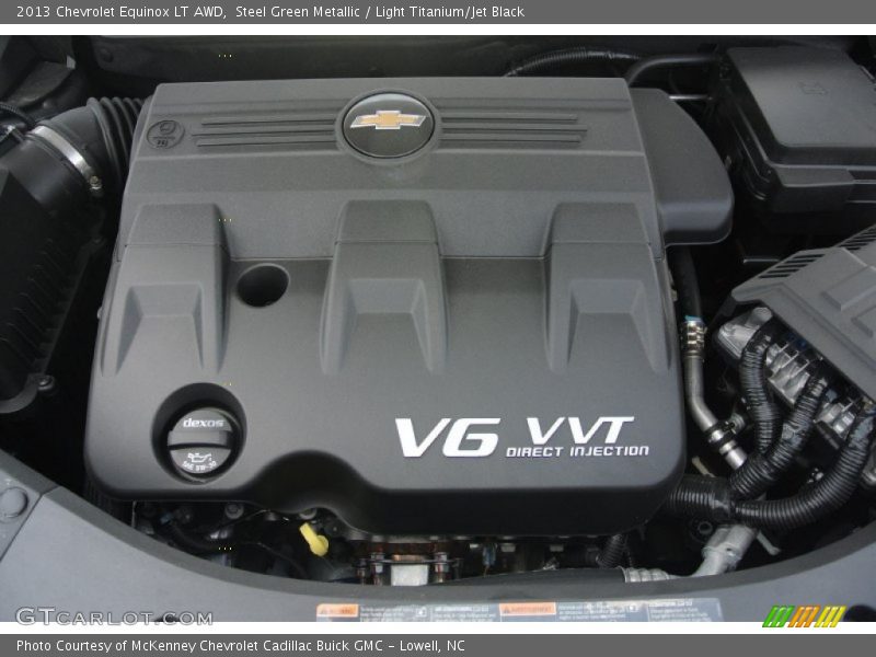 Steel Green Metallic / Light Titanium/Jet Black 2013 Chevrolet Equinox LT AWD