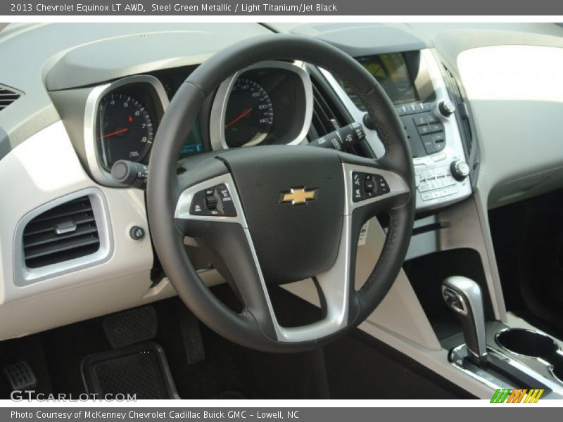Steel Green Metallic / Light Titanium/Jet Black 2013 Chevrolet Equinox LT AWD