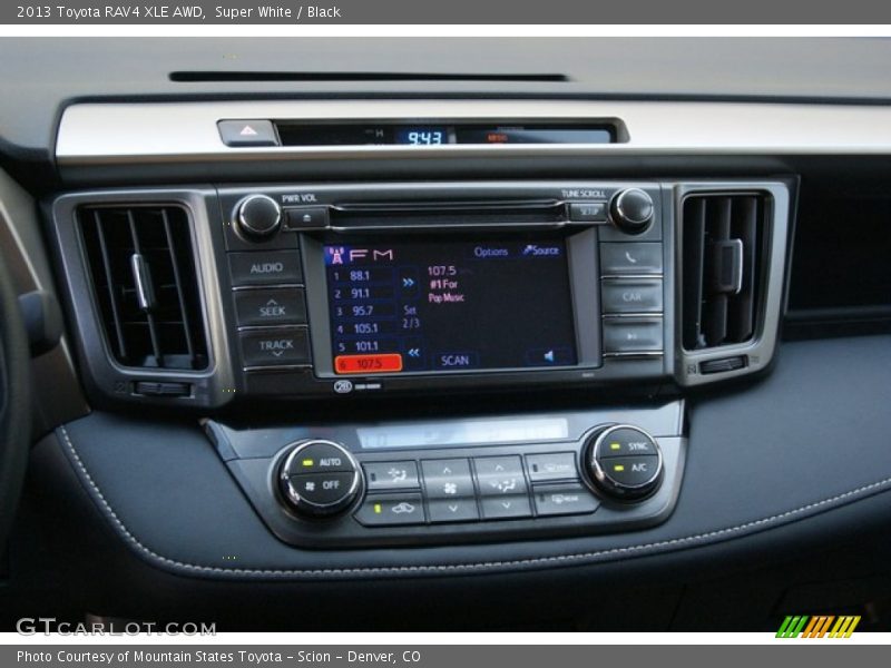Super White / Black 2013 Toyota RAV4 XLE AWD