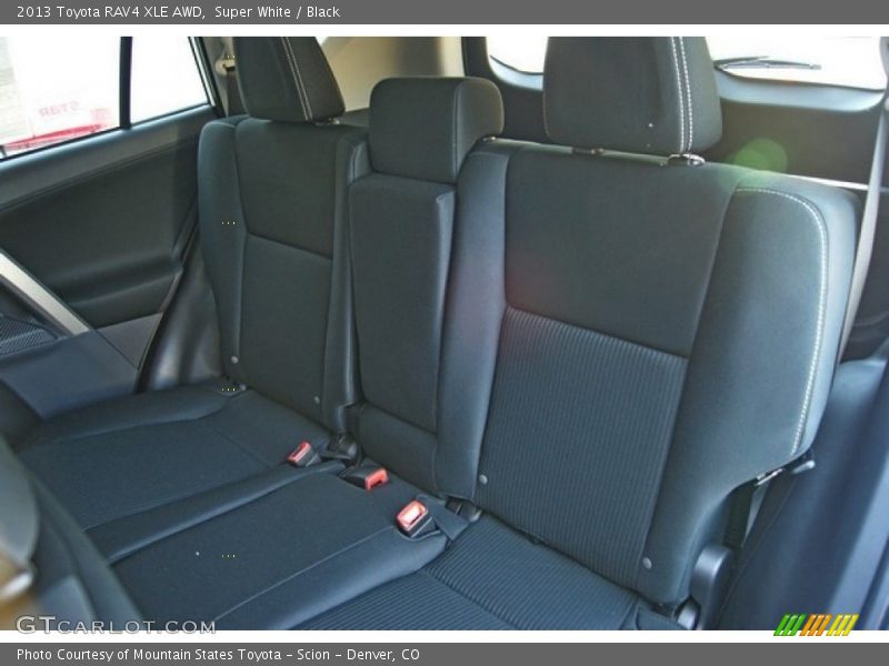 Super White / Black 2013 Toyota RAV4 XLE AWD