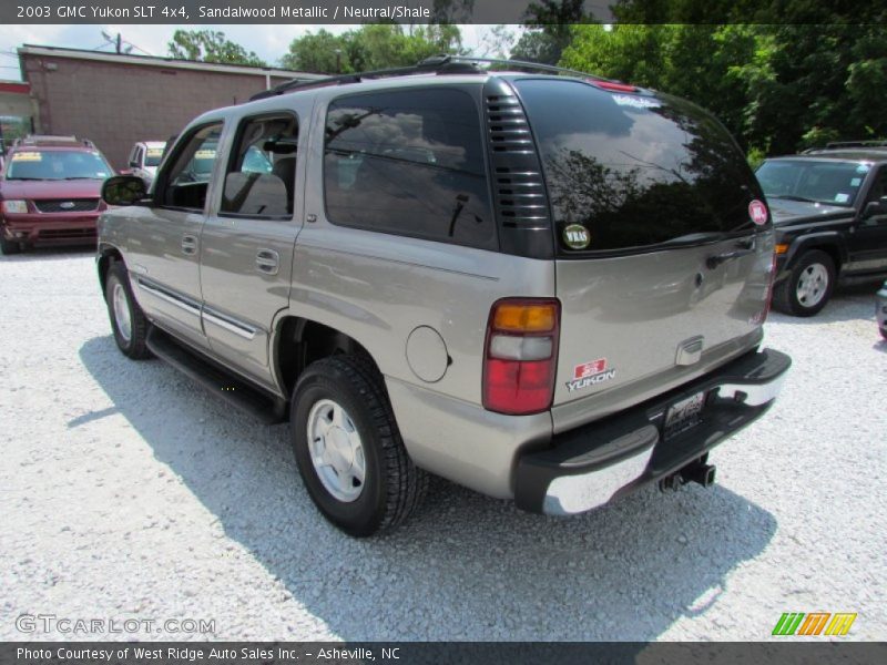 Sandalwood Metallic / Neutral/Shale 2003 GMC Yukon SLT 4x4