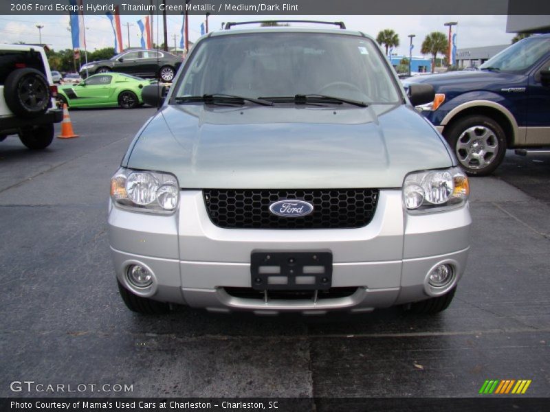 Titanium Green Metallic / Medium/Dark Flint 2006 Ford Escape Hybrid