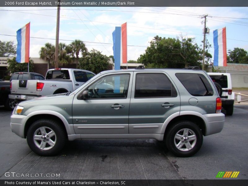 Titanium Green Metallic / Medium/Dark Flint 2006 Ford Escape Hybrid