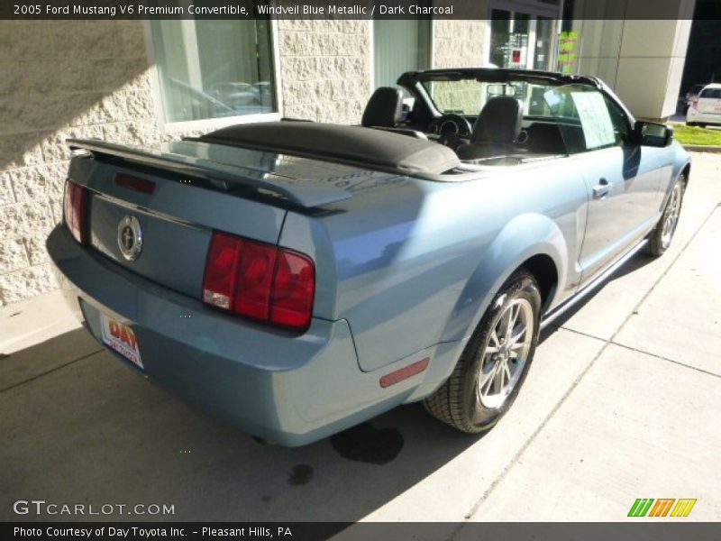 Windveil Blue Metallic / Dark Charcoal 2005 Ford Mustang V6 Premium Convertible