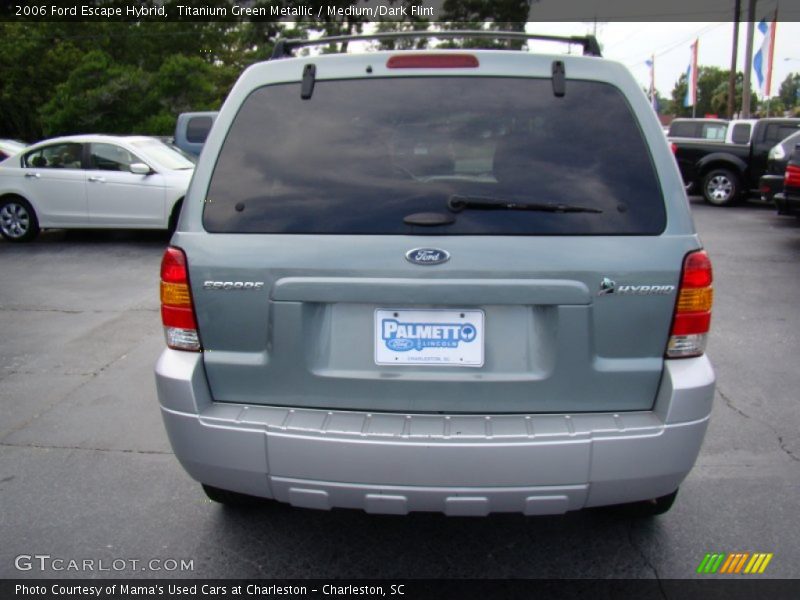 Titanium Green Metallic / Medium/Dark Flint 2006 Ford Escape Hybrid