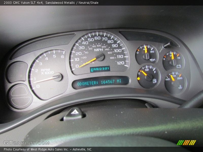 Sandalwood Metallic / Neutral/Shale 2003 GMC Yukon SLT 4x4