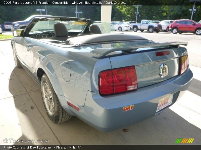 Windveil Blue Metallic / Dark Charcoal 2005 Ford Mustang V6 Premium Convertible