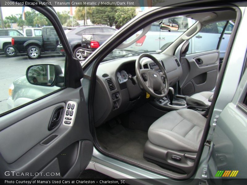 Titanium Green Metallic / Medium/Dark Flint 2006 Ford Escape Hybrid