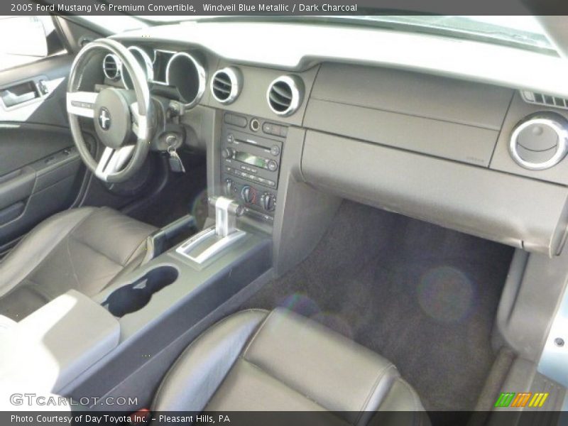 Windveil Blue Metallic / Dark Charcoal 2005 Ford Mustang V6 Premium Convertible