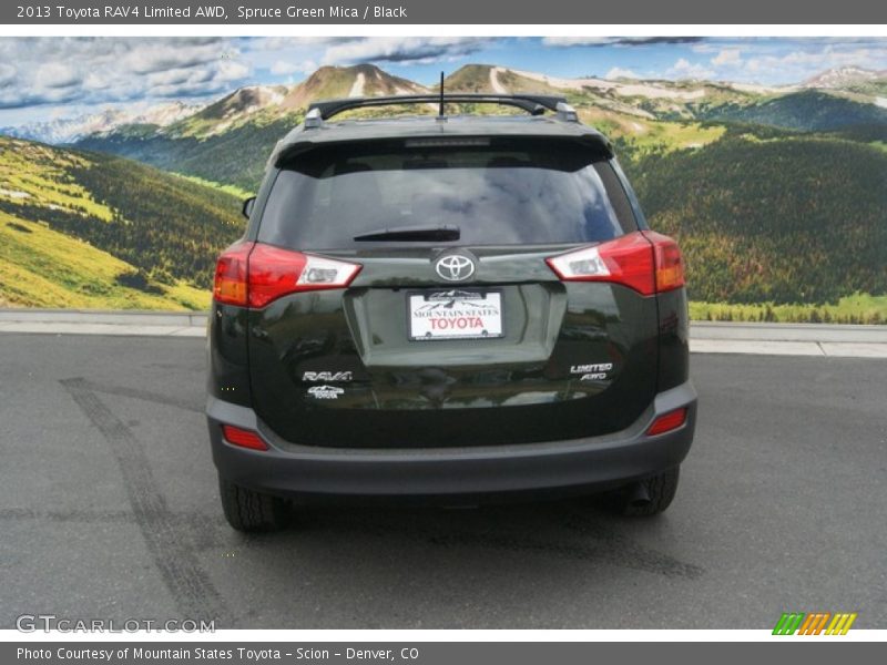 Spruce Green Mica / Black 2013 Toyota RAV4 Limited AWD