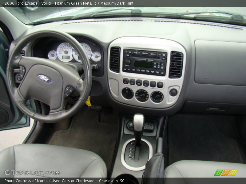 Titanium Green Metallic / Medium/Dark Flint 2006 Ford Escape Hybrid