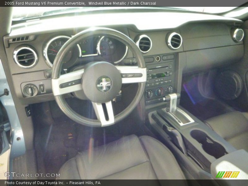 Windveil Blue Metallic / Dark Charcoal 2005 Ford Mustang V6 Premium Convertible