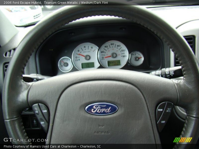 Titanium Green Metallic / Medium/Dark Flint 2006 Ford Escape Hybrid