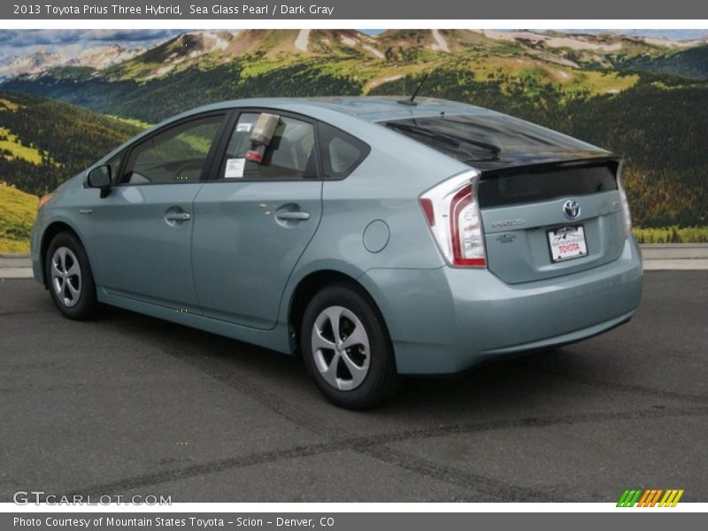 Sea Glass Pearl / Dark Gray 2013 Toyota Prius Three Hybrid