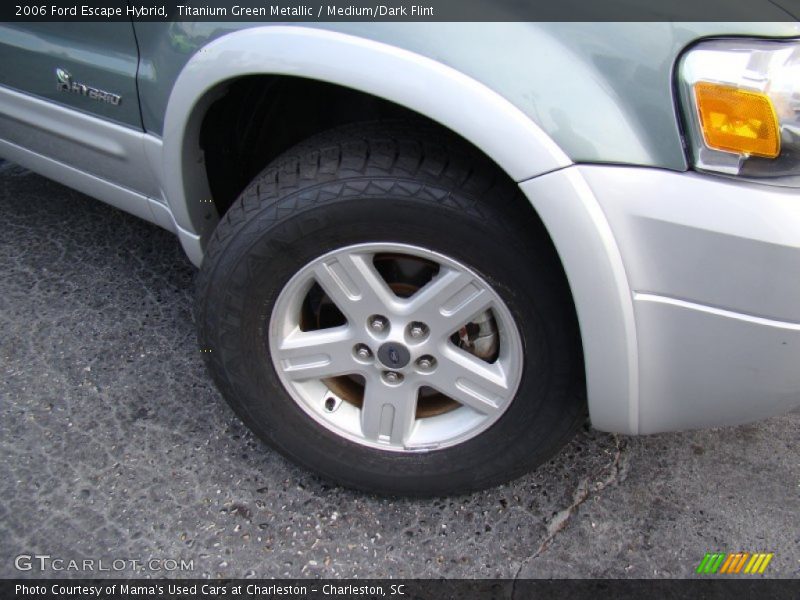 Titanium Green Metallic / Medium/Dark Flint 2006 Ford Escape Hybrid